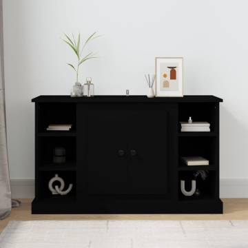 Classic Black Sideboard - Engineered Wood 100x35.5x60 cm