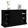 Classic Black Sideboard - Engineered Wood 100x35.5x60 cm