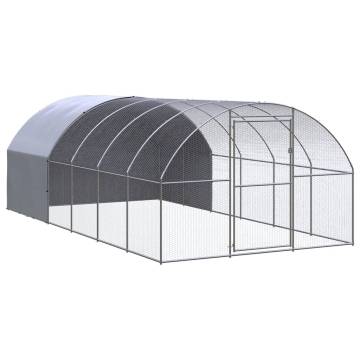 Outdoor Chicken Coop 3x6x2 m | Galvanised Steel - Hipo Market