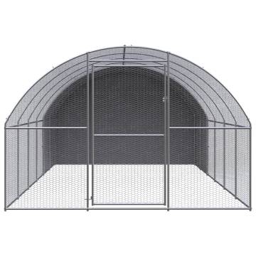 Outdoor Chicken Coop 3x6x2 m | Galvanised Steel - Hipo Market