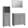 3 Piece Grey Sonoma Bathroom Furniture Set | Stylish & Durable