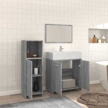 3 Piece Grey Sonoma Bathroom Furniture Set | Stylish & Durable