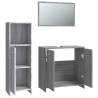 3 Piece Grey Sonoma Bathroom Furniture Set | Stylish & Durable