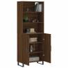 Stylish Highboard Brown Oak - 69.5x34x180 cm | Hipo Market