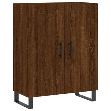 Stylish Highboard Brown Oak - 69.5x34x180 cm | Hipo Market