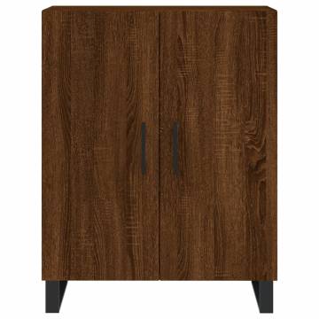 Stylish Highboard Brown Oak - 69.5x34x180 cm | Hipo Market