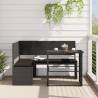 L-Shaped Garden Sofa with Table & Cushions | Hipomarket