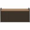 Brown Storage Bench with Cushion - Durable & Stylish