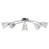 Stylish Ceiling Lamp with Glass Shades for 5 E14 Bulbs