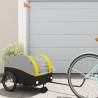  Bike Trailer Black and Yellow 30 kg Iron Colour yellow Size 52 x 123 x 53 cm 