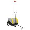 Sturdy Black and Yellow Bike Trailer - 30 kg Capacity