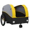 Sturdy Black and Yellow Bike Trailer - 30 kg Capacity