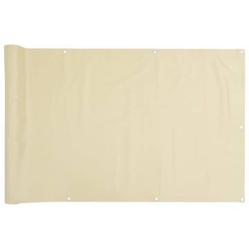 Garden Privacy Screen Cream 100x120 cm - Durable & Stylish