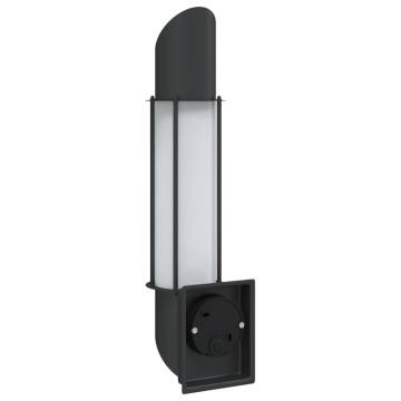 Outdoor Wall Lights 2pcs Black Stainless Steel - Hipomarket