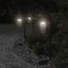  Outdoor Floor Lamps 3pcs Black 60 cm Stainless Steel Size 60 cm Quantity in Package 3 Bulb Quantity 1 