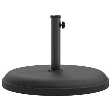 25 kg Round Parasol Base for Ø32-38 mm Umbrella Poles