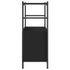 Bookshelf Black 80x30x78.5 cm - Engineered Wood & Iron