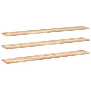 Floating Shelves - 3 pcs Solid Acacia Wood | Hipomarket