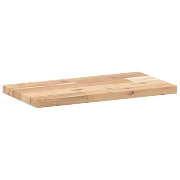 Floating Shelves - 2 Pcs Untreated Solid Acacia Wood | HipoMarket