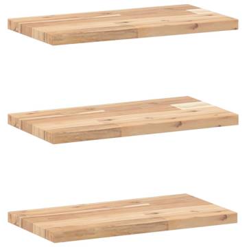 Floating Shelves (3 pcs) - Solid Wood Acacia | HipoMarket UK