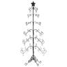 Stylish 180 cm Black Metal Christmas Tree for Decoration