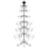 Stylish 180 cm Black Metal Christmas Tree for Decoration