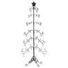 Stylish 180 cm Black Metal Christmas Tree for Decoration