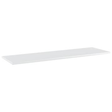 High Gloss White Bookshelf Boards - 8 pcs | Hipomarket UK