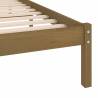 Honey Brown Solid Wood Bed Frame 75x190 cm | HipoMarket