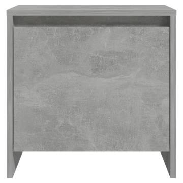 Elegant Concrete Grey Bedside Cabinets - Set of 2 | HipoMarket