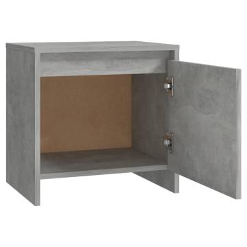 Elegant Concrete Grey Bedside Cabinets - Set of 2 | HipoMarket