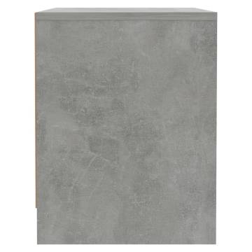 Elegant Concrete Grey Bedside Cabinets - Set of 2 | HipoMarket