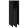 4 Piece Bathroom Furniture Set - Black Engineered Wood