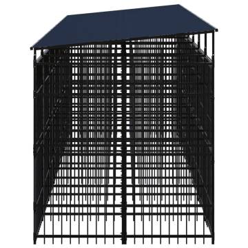 Outdoor Dog Kennel with Roof - Safe & Spacious 12.9 m²