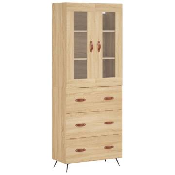 Highboard Sonoma Oak - Stylish Storage Solution 69.5x34x180 cm