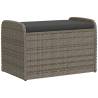 Grey Storage Bench with Cushion - Durable & Stylish | HipoMarket