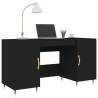 Stylish Black Desk 140x50x75 cm - Engineered Wood | HipoMarket