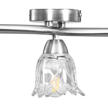 Elegant Ceiling Lamp with Glass Shades for E14 Bulbs - Hipomarket