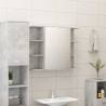 Concrete Grey Bathroom Mirror Cabinet 80x20.5x64 cm