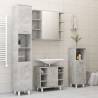 Concrete Grey Bathroom Mirror Cabinet 80x20.5x64 cm