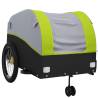 Bike Trailer Black and Green - 45 kg Iron | Hipo Market