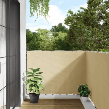 Garden Privacy Screen Cream 300x120 cm PVC | Hipomarket UK