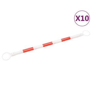 Retractable Traffic Cone Bars - 10 pcs ABS | Hipomarket