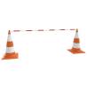 Retractable Traffic Cone Bars - 10 pcs ABS | Hipomarket