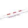 Retractable Traffic Cone Bars - 10 pcs ABS | Hipomarket