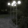  Outdoor Floor Lamps 3pcs Silver 215 cm Stainless Steel Quantity in Package 1 Bulb Quantity 2 