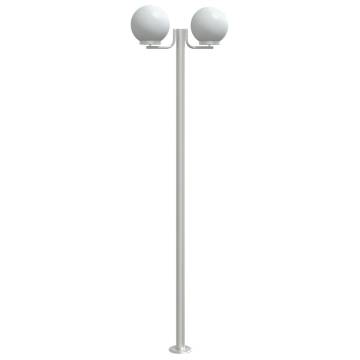 Outdoor Floor Lamps 3pcs Silver Stainless Steel - Durable & Stylish