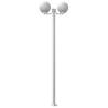 Outdoor Floor Lamps 3pcs Silver Stainless Steel - Durable & Stylish