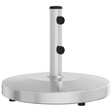 Sturdy 25 kg Round Parasol Base for Ø32-48 mm Poles