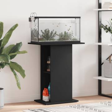 Aquarium Stand Black - 60.5x36x72.5 cm | Durable & Stylish